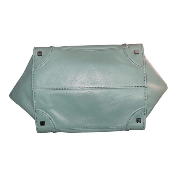 Celine Phantom Bag Textured Calfskin Leather in Glacier (turquoise blue green) - Picture 6 of 8